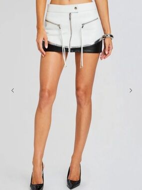 Retrofête Sian lamskin Leather Skirt Small $498 NWT